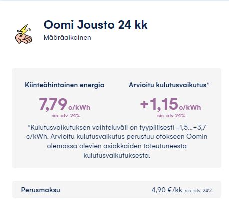 oomi jousto|Joustava sähkösopimus